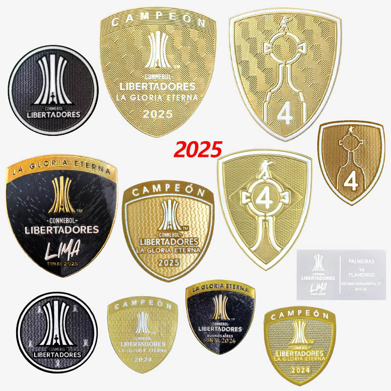 Flamengo Football Patch Corinthians 2025 Libertadores 4 Patch Palmeiras Team Honor Badge Internacional