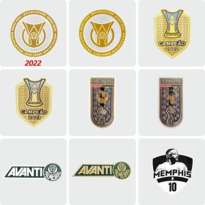 Flamengo Football Patch Corinthians 2022 Brasileirão Patch Sao Paulo Team Honor Badge Santos