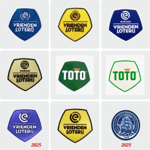 Football Patch Ajax 2025 Eredivisie Vrienden Loterij Champion Badge Feyenoord Team Honor Patch PSV Eindhoven