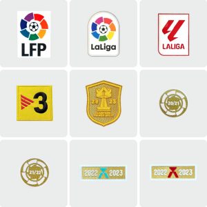 Real Madrid Football Patch 2022 La Liga Barcelona Champion Badge Atletico Madrid Team Honor Patch Real Betis