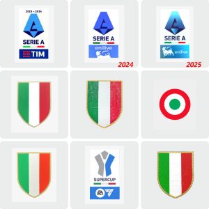 Juventus Football Patch AC Milan 2024 Serie A Champion Badge Inter Milan Team Honor Patch Napoli