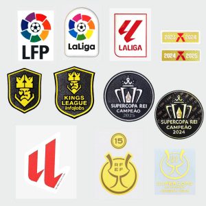 Real Madrid Football Patch Barcelona 2025 La Liga Champion Badge Atletico Madrid Team Honor Badge