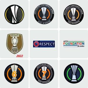 Real Madrid Football Patch Benfica UEFA Europa League Cup Patch Dortmund Team Honor Badge Bayern