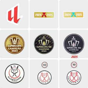 Real Madrid Football Patch La Liga 2024 Barcelona Champion Badge Atletico Madrid Team Honor Patch Valencia