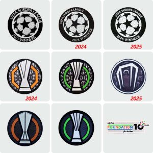 Real Madrid Football Patch PSG Paris 2024 UEFA Europa League Cup Patch Dortmund Team Honor Badge Inter Milan