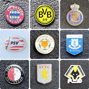 Bayern Football Badge Dortmund Football Brooch Pendant Al Nassr Commemorative Badge PSV Eindhoven