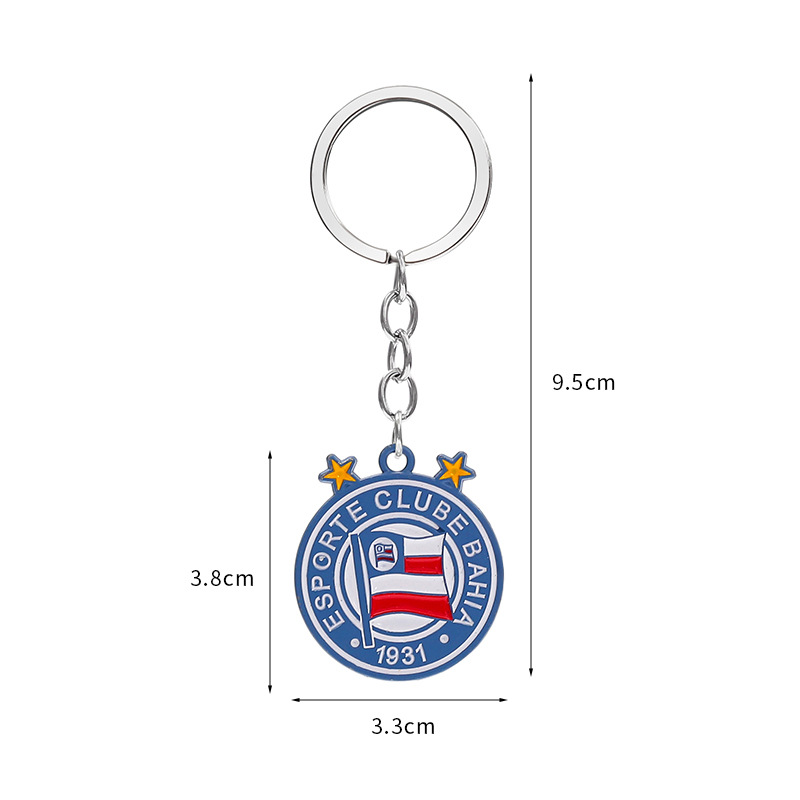 Flamengo Football Keychain 2026 Corinthians Metal Football Pendant Sao Paulo Commemorative Paint Pendant Gremio - Image 2