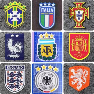 Brazil Football Team Emblem Argentina Team Shield Portugal Commemorative Badge Germany