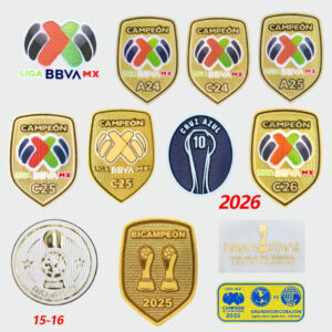 Club America Football Patch Chivas 2026 Liga MX Patch Cruz Azul Team Honor Badge Toluca