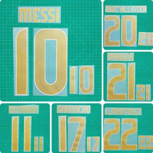 Football Idol Numbers 2024 Argentina Away MESSI Football Jersey Number DI MARIA Team numbers and names