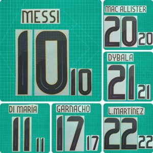 Football Idol Numbers 2024 Argentina Home MESSI Football Jersey Number DI MARIA Team numbers and names