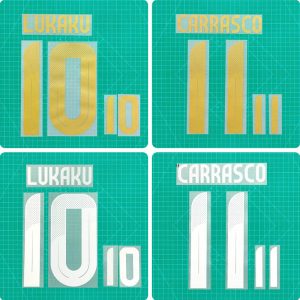 Football Idol Numbers 2024 Belgium Home LUKAKU Football Jersey Number CARRASCO Team numbers and names