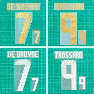 Football Idol Numbers 2024 Belgium Home TROSSARD Football Jersey Number DE BRUYNE Team numbers and names