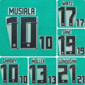 Football Idol Numbers 2024 Germany Home WIRTZ Football Jersey Number MULLER Team numbers and names