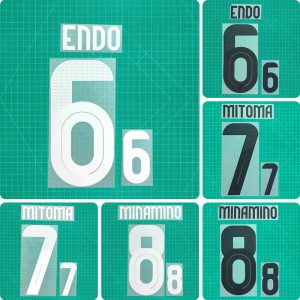 Football Idol Numbers 2024 Japan Home MITOMA Football Jersey Number MINAMINO Team numbers and names