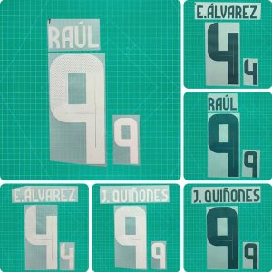 Football Idol Numbers 2024 Mexico Home RAUL Football Jersey Number E. ALVAREZ Team numbers and names
