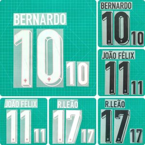 Football Idol Numbers 2024 Portugal Home BERNARDO Football Jersey Number JOAO FELIX Team numbers and names