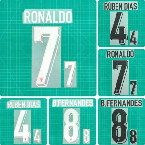 Football Idol Numbers 2024 Portugal Home RONALDO Football Jersey Number RUBEN DIAS Team numbers and names