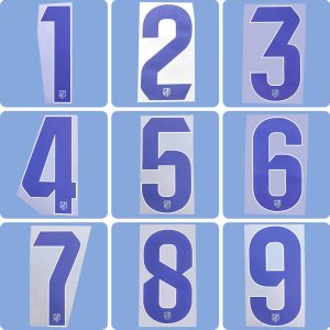 Football Idol Numbers 2025-26 Atletico Madrid Home Football Jersey Number Team numbers and names