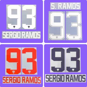 Football Idol Numbers 2025 Monterrey Home SERGIO RAMOS Football Jersey Number Team numbers and names