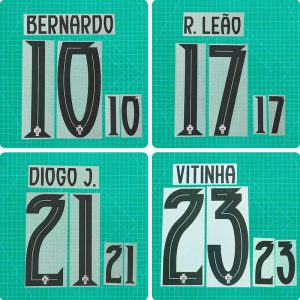 Football Idol Numbers 2025 Portugal Away BERNARDO Football Jersey Number DIOGO J. Team numbers and names