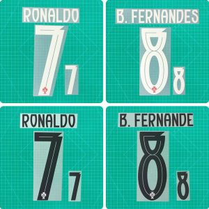 Football Idol Numbers 2025 Portugal Home RONALDO Football Jersey Number B.FERNANDES Team numbers and names