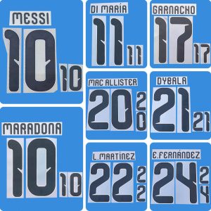 Football Idol Numbers 2026 Argentina Home MESSI Football Jersey Number DI MARIA Team numbers and names