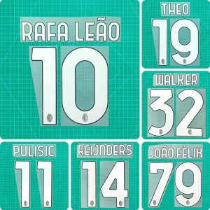 Football Idol Numbers 24-25 AC Milan Home RAFA LEAO Football Jersey Number MODRIC Team numbers and names