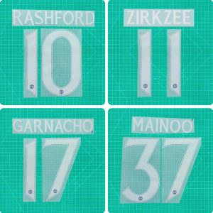Football Idol Numbers 24-25 Manchester United Away RASHFORD Football Jersey Number MAINOO Team numbers and names