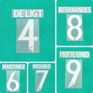 Football Idol Numbers 24-25 Manchester United Home DE LIGT Football Jersey Number MOUNT Team numbers and names