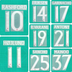 Football Idol Numbers 24-25 Manchester United Home RASHFORD Football Jersey Number MAINOO Team numbers and names