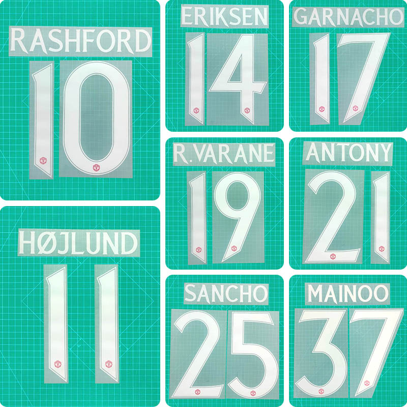 Football Idol Numbers 24-25 Manchester United Home RASHFORD Football Jersey Number MAINOO Team numbers and names