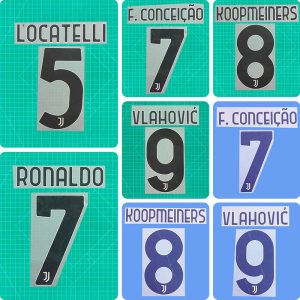 Football Idol Numbers 24-26 Juventus Home LOCATELLI Football Jersey Number VLAHOVIC Team numbers and names RONALDO