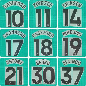 Football Idol Numbers 24-26 Manchester United Away RASHFORD Football Jersey Number MAINOO Team numbers and names