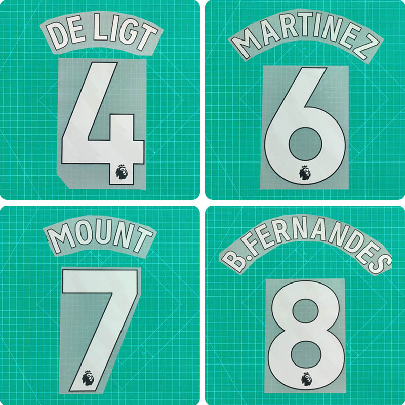 Football Idol Numbers 24-26 Manchester United Home MOUNT Football Jersey Number B.FERNANDES Team numbers and names