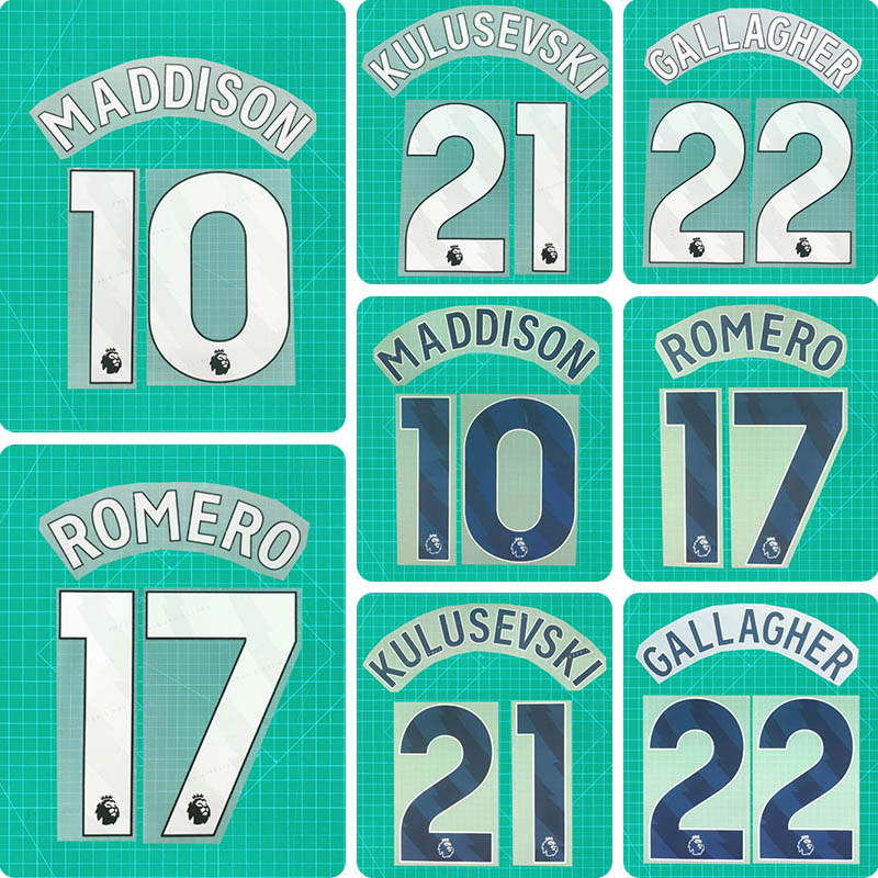 Football Idol Numbers 24-26 Tottenham Home MADDISON Football Jersey Number GALLAGHER Team numbers and names