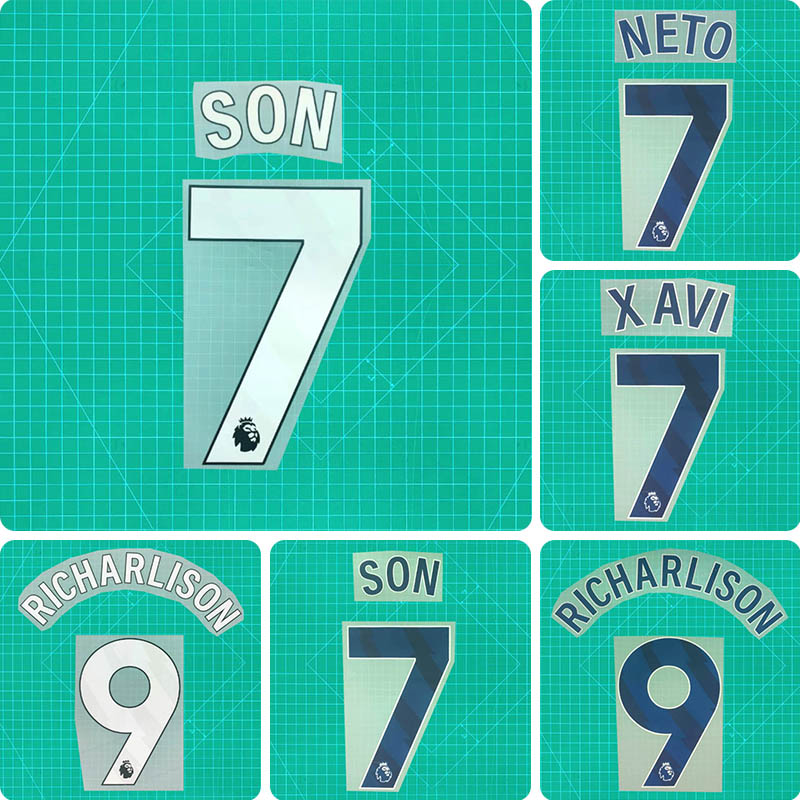 Football Idol Numbers 24-26 Tottenham Home SON Football Jersey Number RICHARLISON Team numbers and names