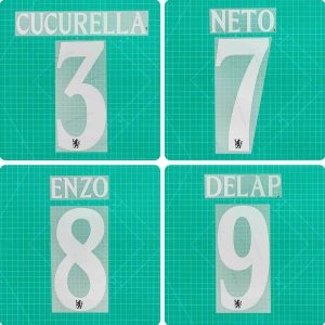 Football Idol Numbers 25-26 Chelsea Away II NETO Football Jersey Number ENZO Team numbers and names