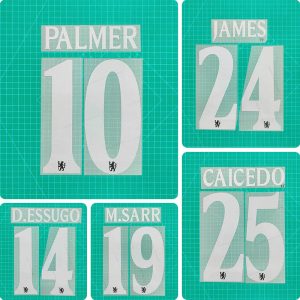 Football Idol Numbers 25-26 Chelsea Away II PALMER Football Jersey Number MPOME Team numbers and names