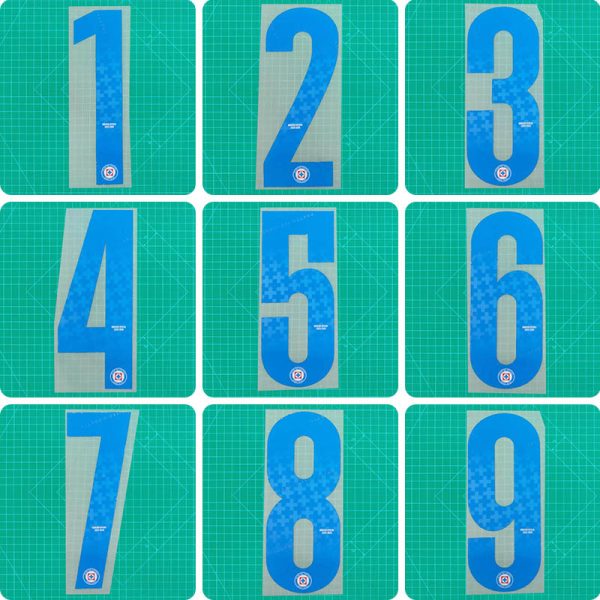Football Idol Numbers 25-26 Cruz Azul Away Football Jersey Number Team ...
