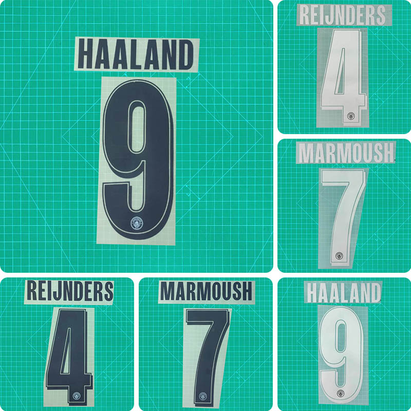 Football Idol Numbers 25-26 Manchester City Home MARMOUSH Football Jersey Number HAALAND Team numbers and names