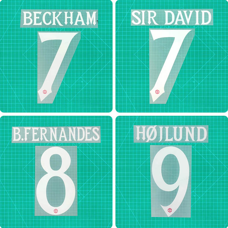 Football Idol Numbers 25-26 Manchester United Home BECKHAM Football Jersey Number B.FERNANDES Team numbers and names