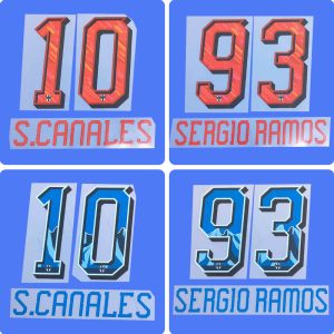 Football Idol Numbers 25-26 Monterrey Home S.CANALES Football Jersey Number SERGIO RAMOS Team numbers and names