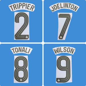 Football Idol Numbers 25-26 Newcastle United Home TONALI Football Jersey Number WILSON Team numbers and names