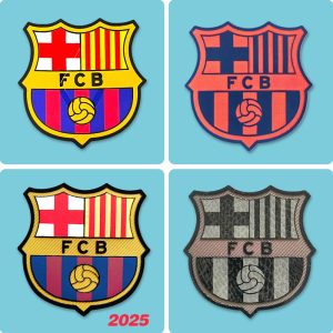 Football Team Emblem Barcelona 2025 Team Shield Commemorative Badge