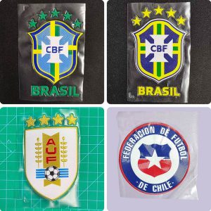 Football Team Emblem Brazil 2022 Team Shield Uruguay Commemorative Badge Chile
