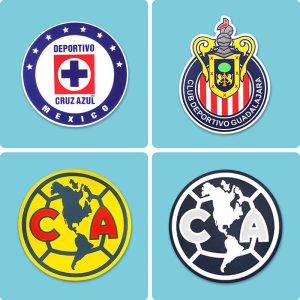 Football Team Emblem Club America Team Shield Cruz Azul Commemorative Badge Chivas