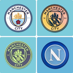 Football Team Emblem Manchester City Team Shield Napoli Commemorative Badge