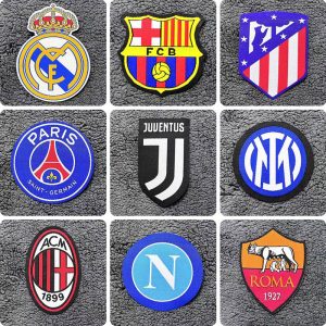 Juventus Football Team Emblem Real Madrid Team Shield Barcelona Commemorative Badge AC Milan