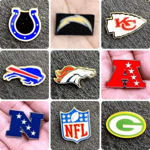 Kansas City Chiefs Rugby Badge Denver Broncos Rugby Brooch Pendant Buffalo Bills Commemorative Badge